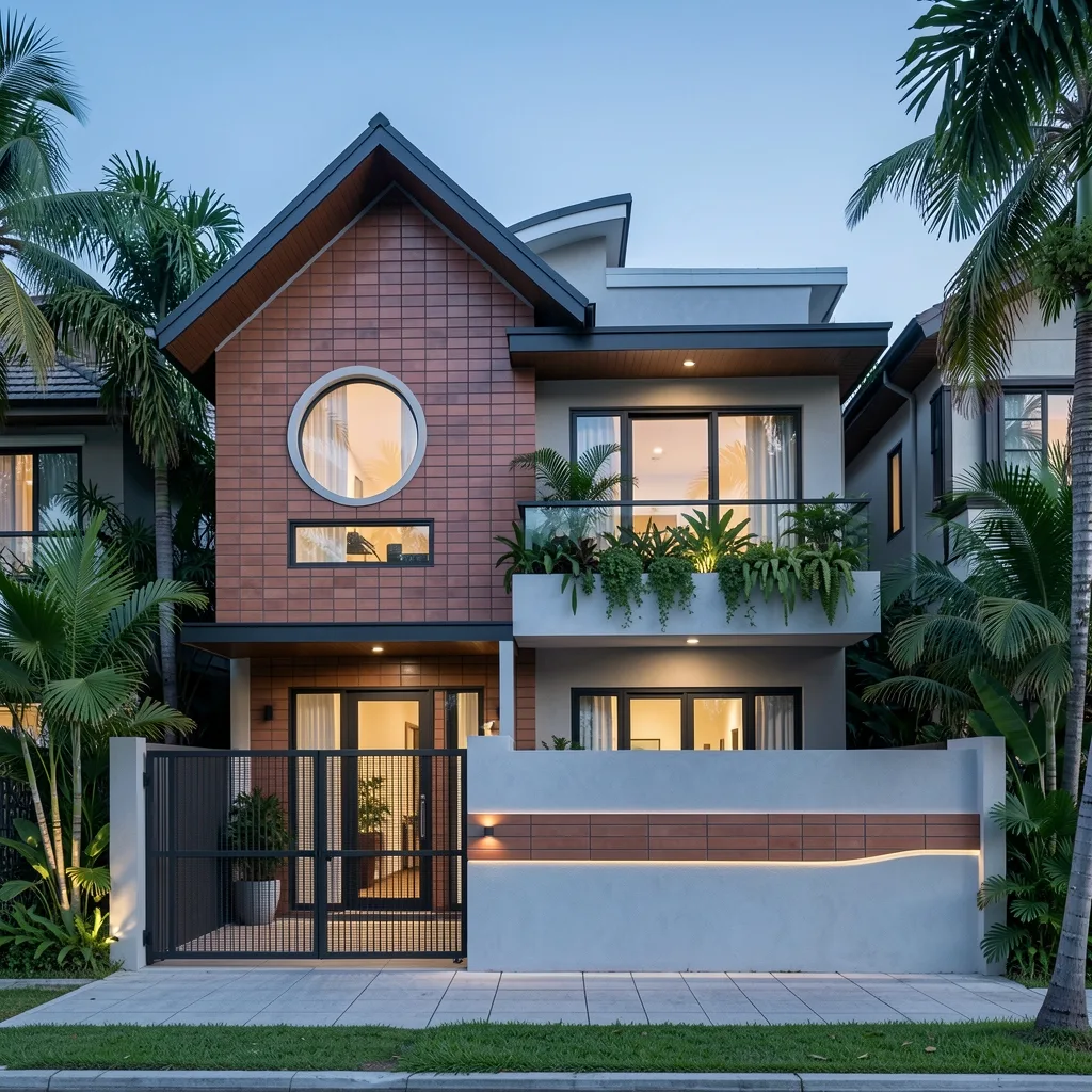 Modern tropical house concept study
